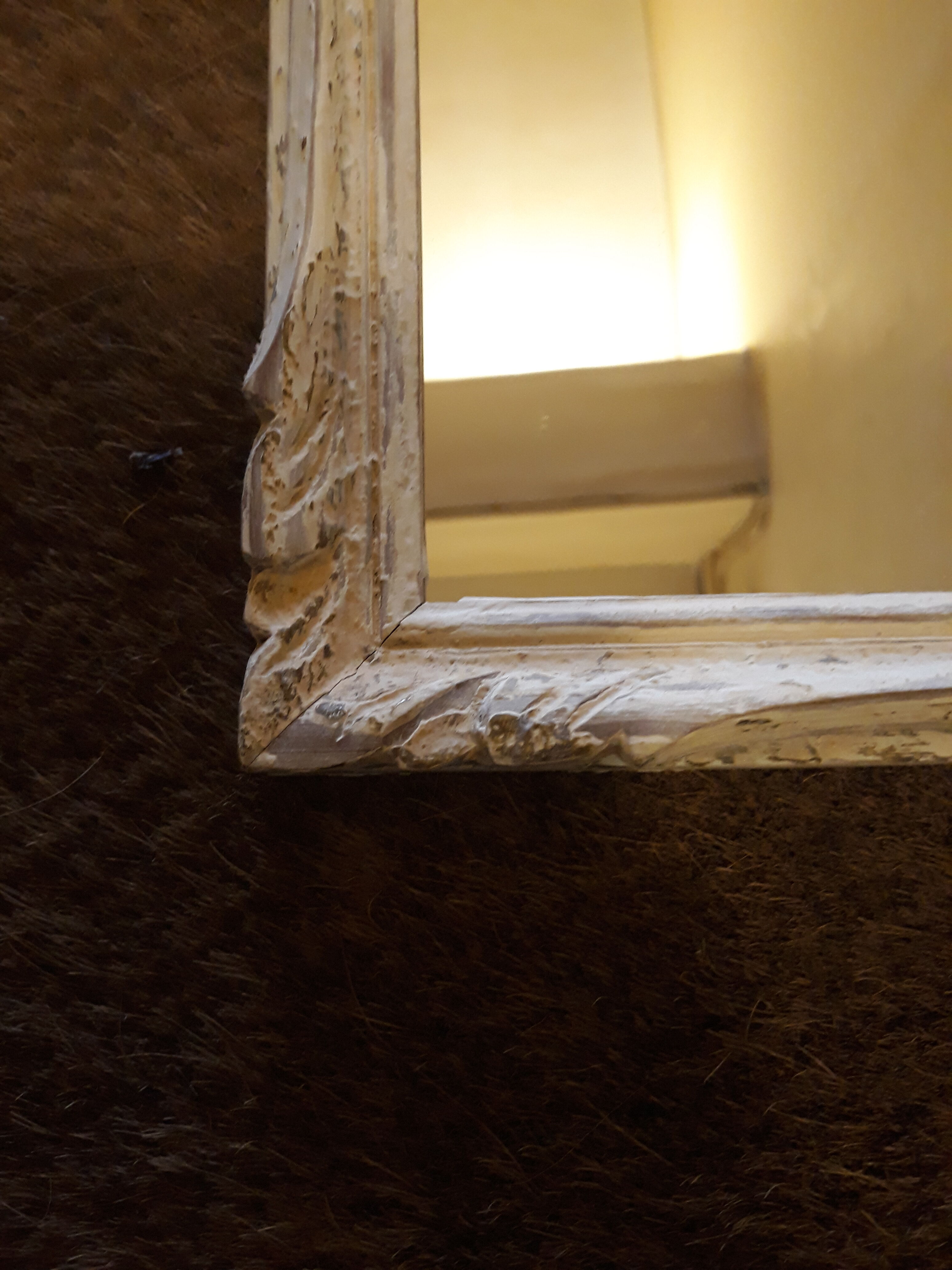 Wooden mirror shabby chic 43x50cm