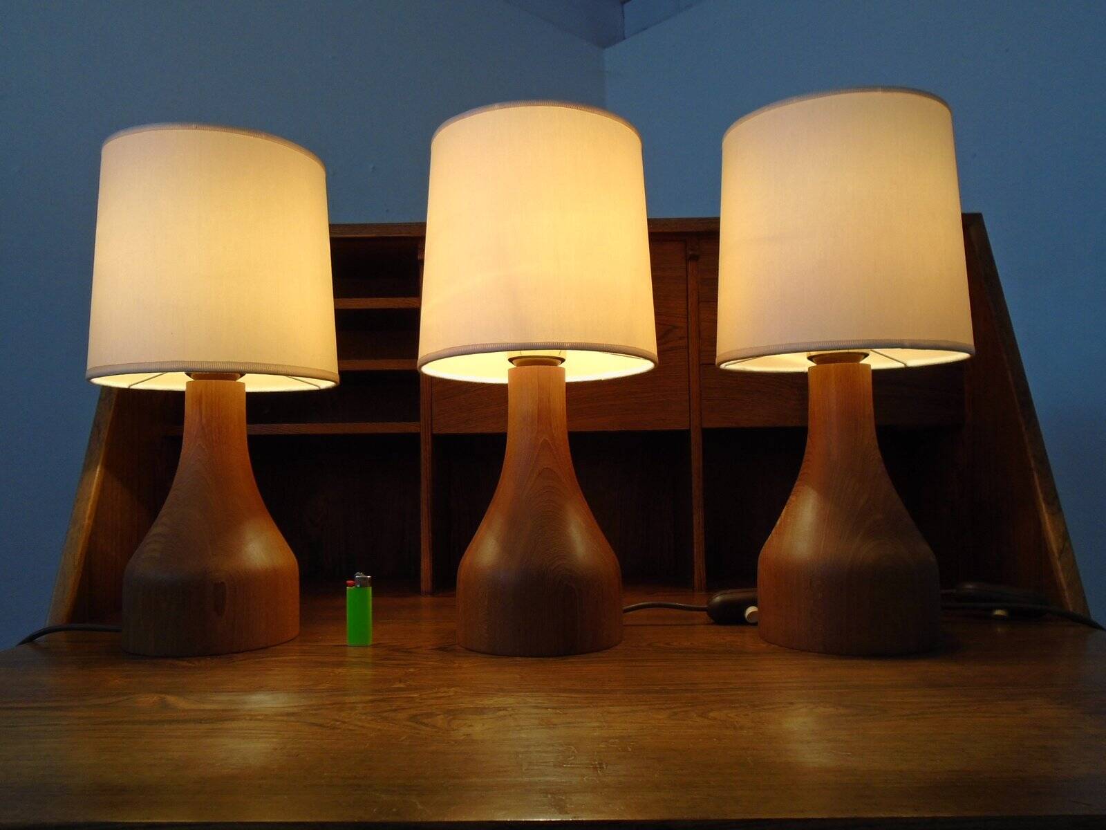 Teak Table Lamp from Domus, 1970s