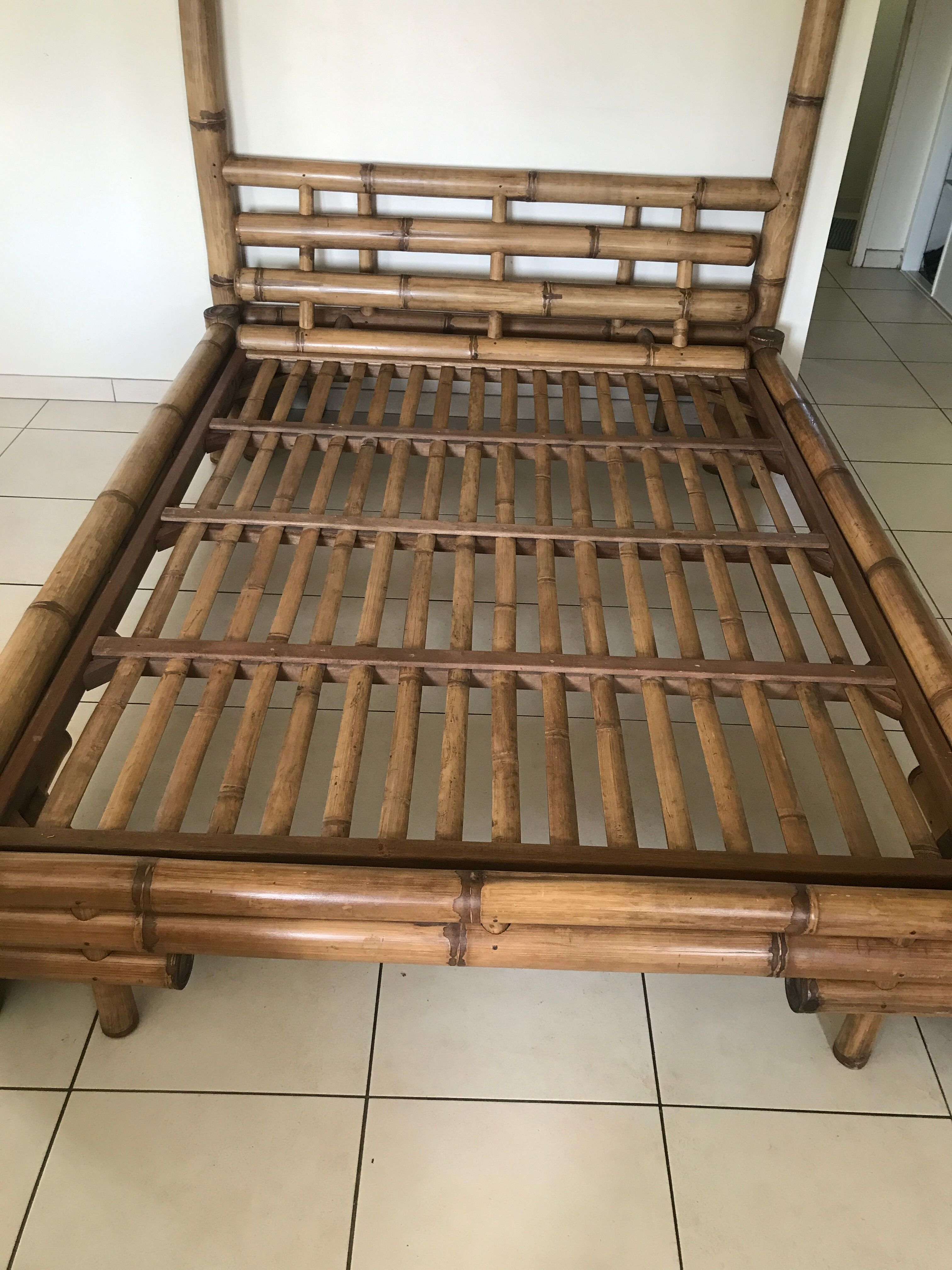Bamboo canopy bed