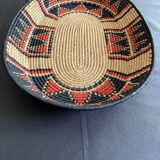 Woven ethnic basket, 60s