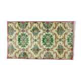 Anatolian handmade vintage rug 193 cm x 112 cm