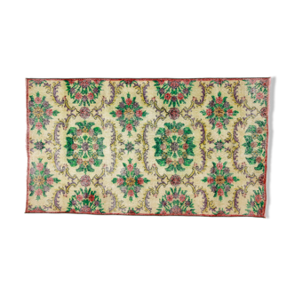 Tapis vintage artisanal anatolien 193 cm x 112 cm