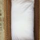 Large cradle wicker vintage organic mattress with "sound"