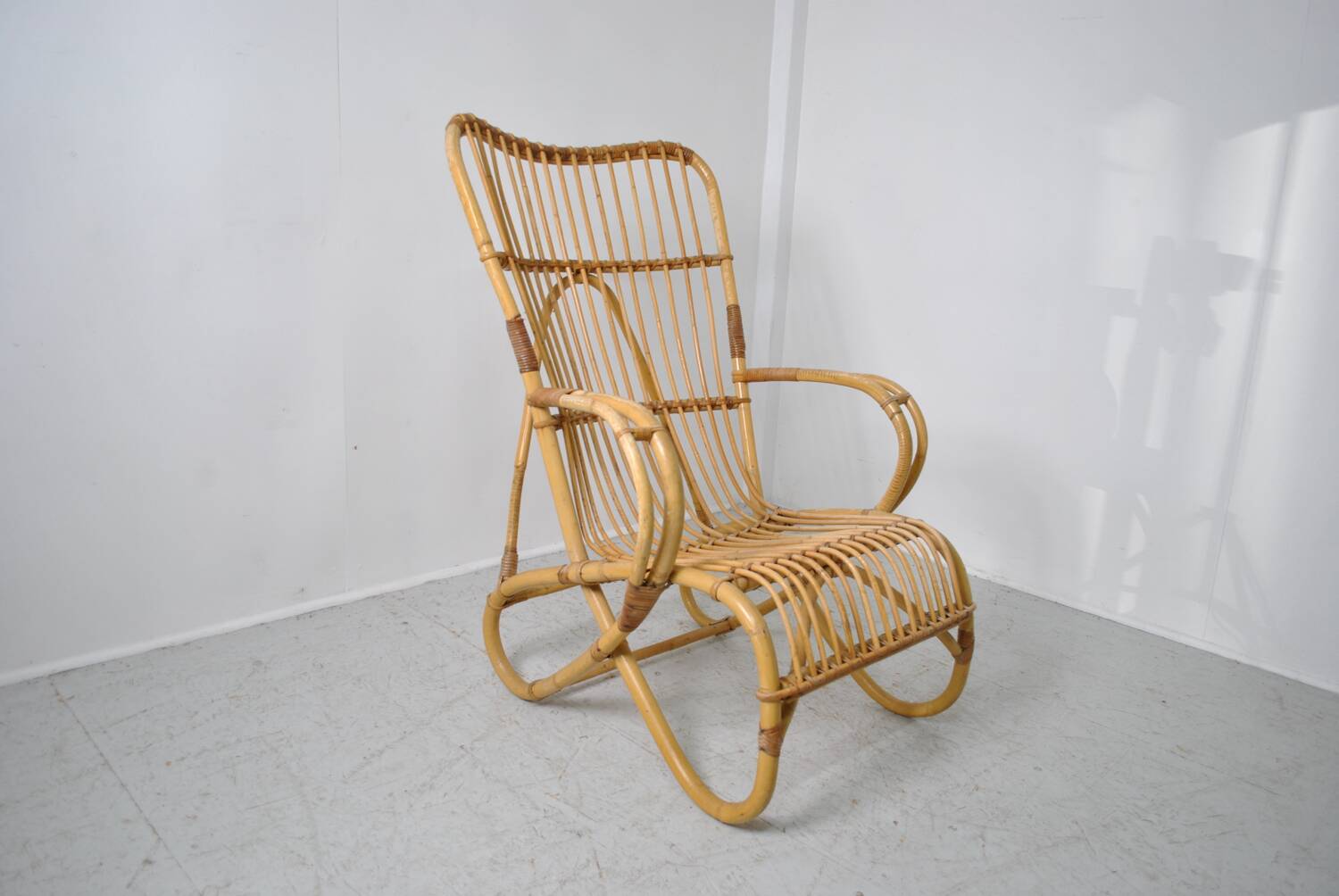 Rattan armchair 1960