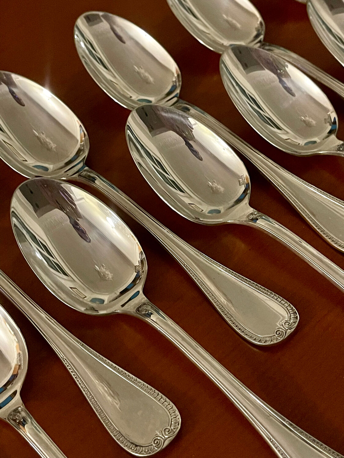 Christofle Malmaison cutlery 49pieces very good condition silver metal