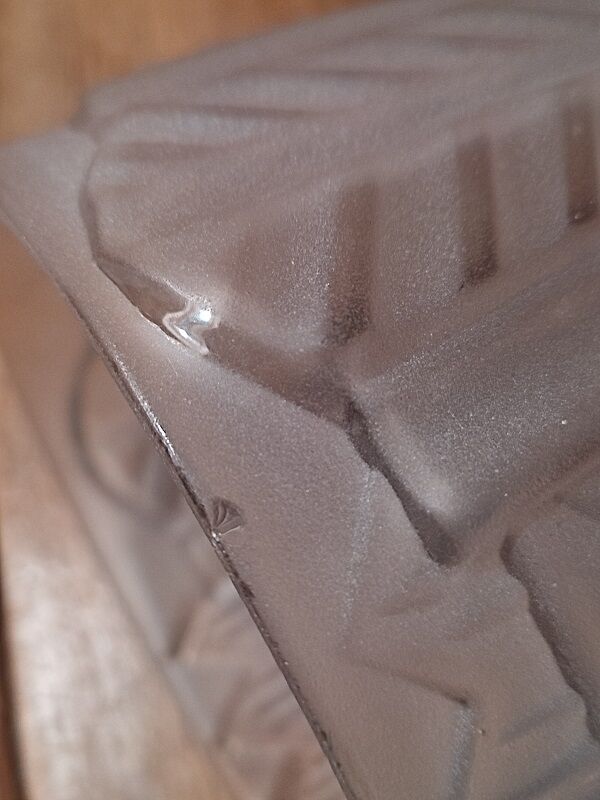 Wall lamp tulip frosted glass edging porcelain support dp 122206