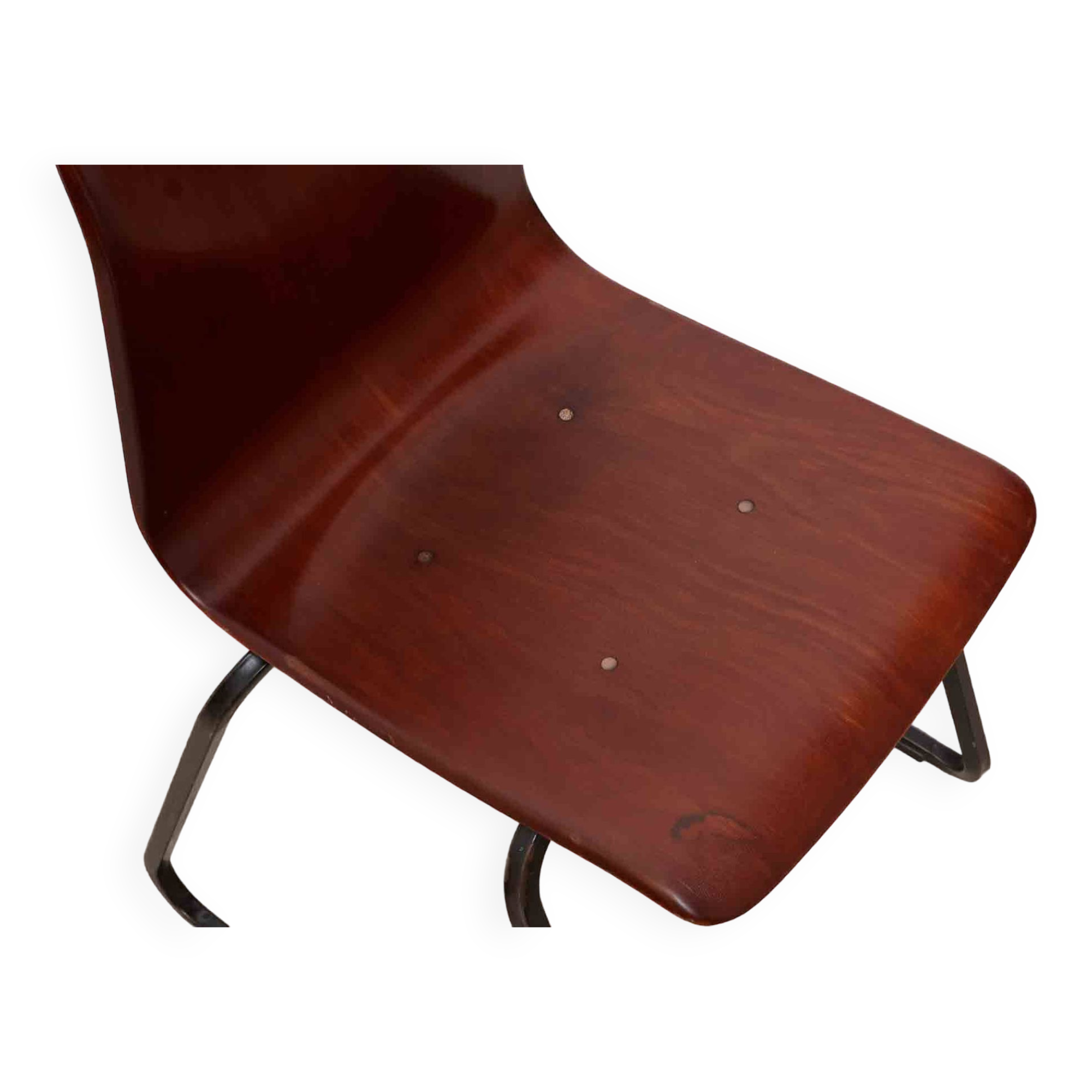 Vintage Galvanitas S23 Mahogany and Brown Chair