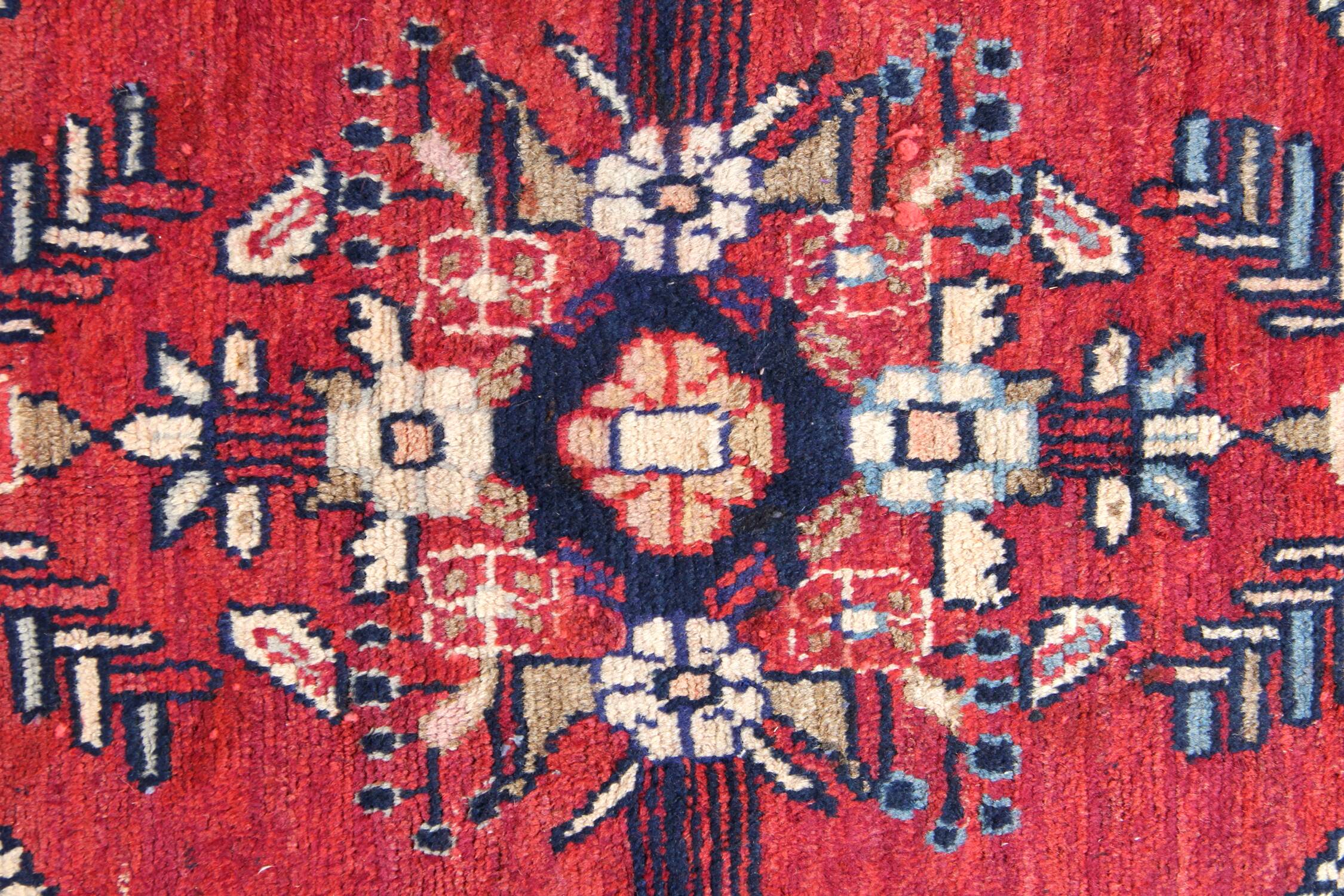 Traditional Red Persian Runner Rug Handwoven Oriental Floral Runner Carpet- 110x300cm