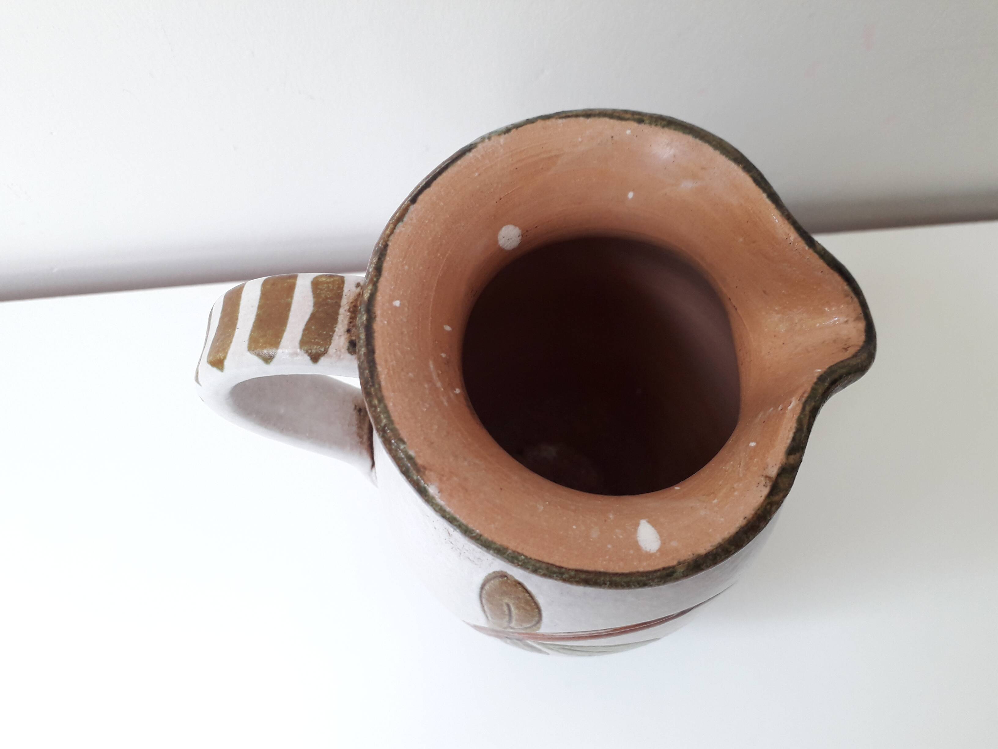 Flowery ceramic pitcher No. 4111 (A12)