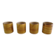 Set of 4 ceramic mugs signed Peyron