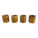 Set of 4 ceramic mugs signed Peyron