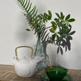 Teapot in the shape of a duck in white ceramic 1960 vintage