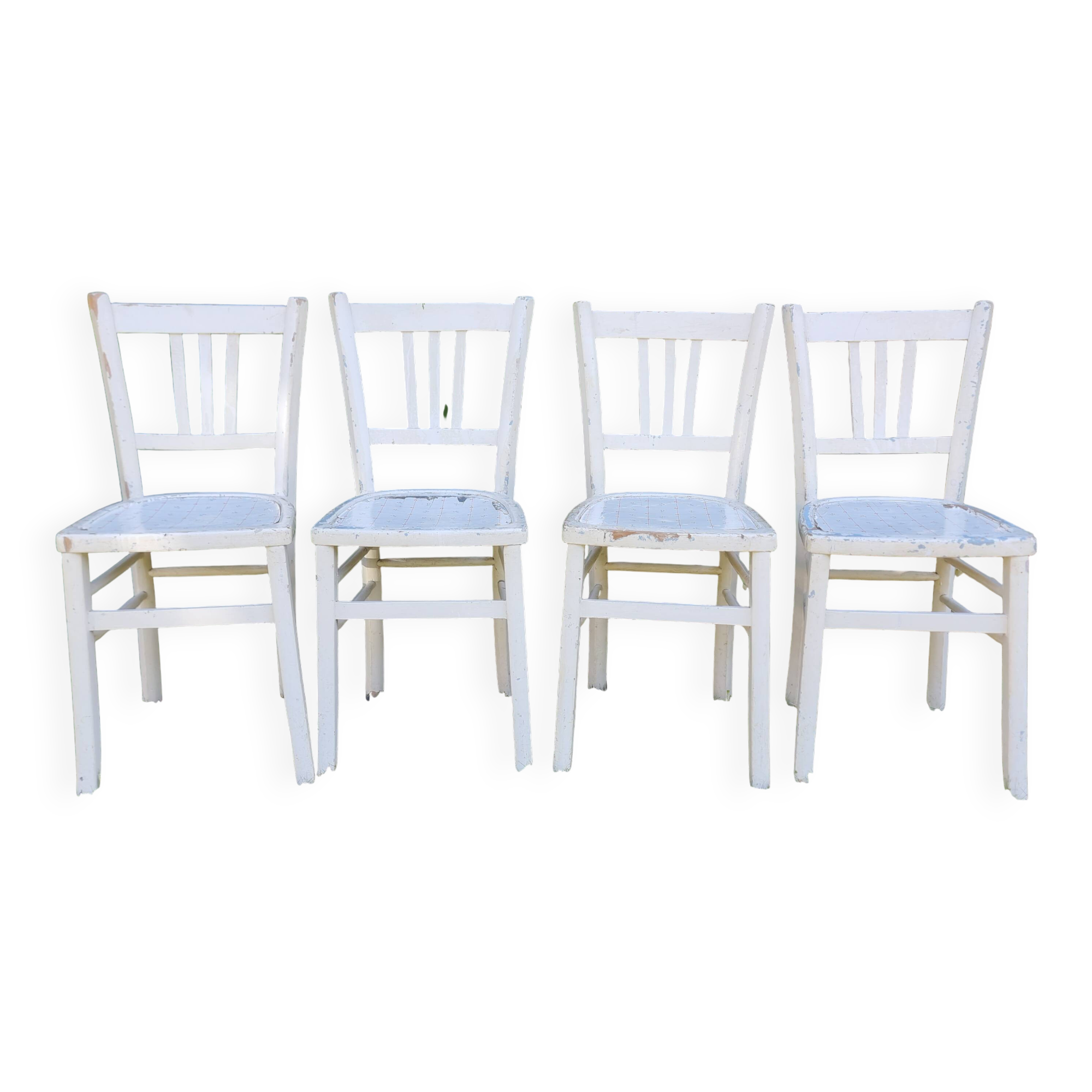 4 Brasserie bistro chairs bentwood bistro chair shabby chic baumann wood