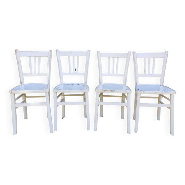 4 Chaises bistrot Brasserie bentwood bistrot chair shabby chic baumann bois