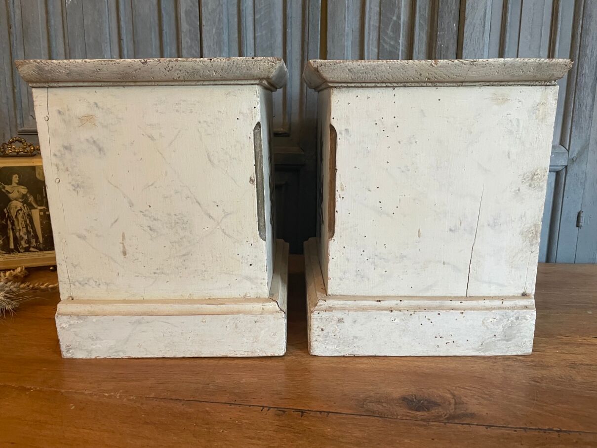 2 x French church consoles