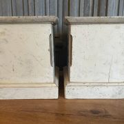 2 x French church consoles