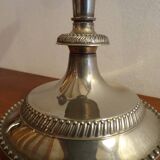 Chandelier 3 lights silver metal