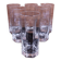 Set of 6 transparent water glasses Octime Luminarc