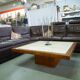 Table base travertin