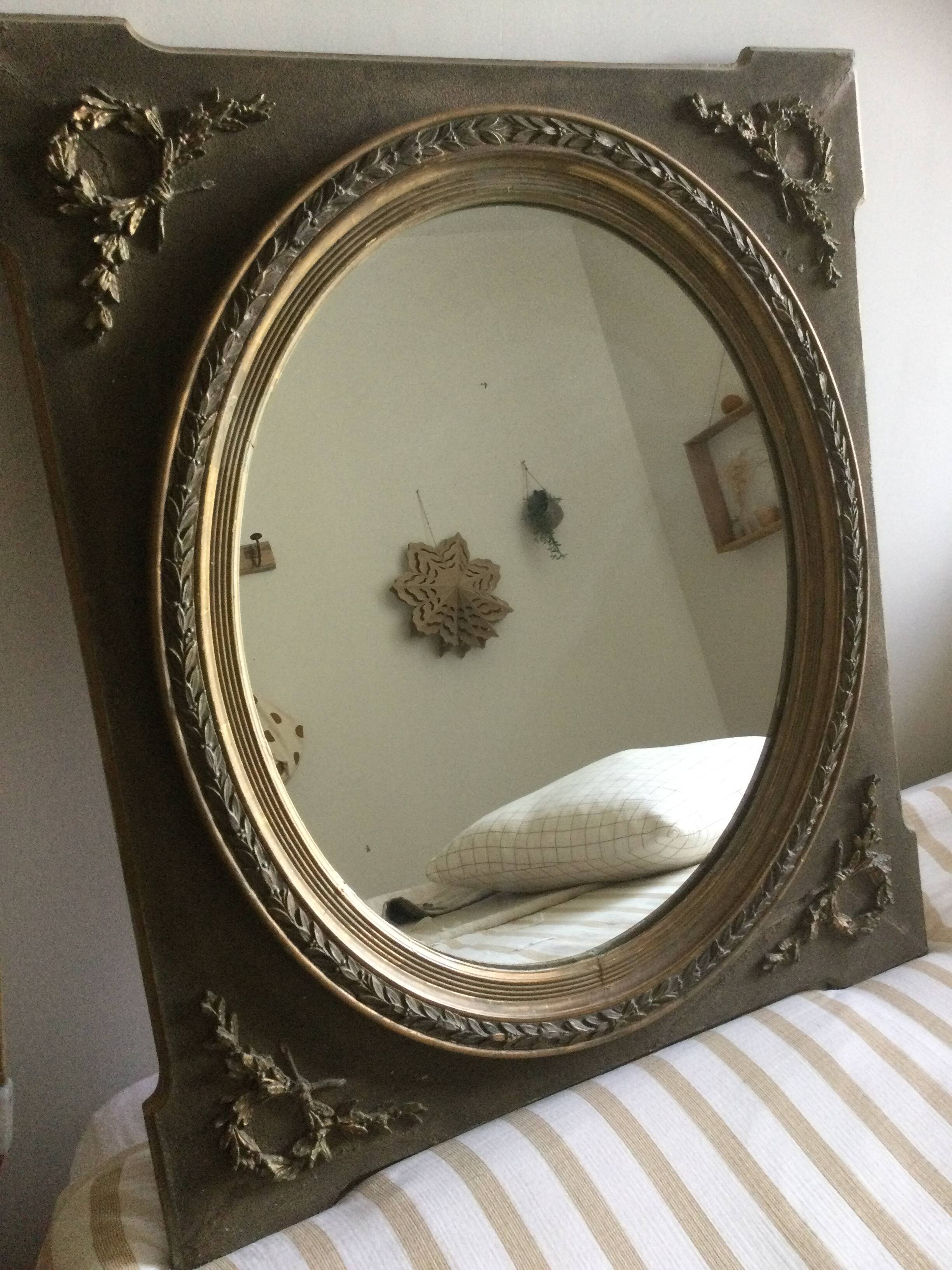 Antique gold mirror
