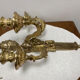 Wall light in gilded bronze
