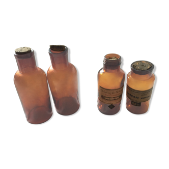 Lot of pharmacy bottles