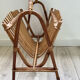 Rattan bamboo magazine holder, 50