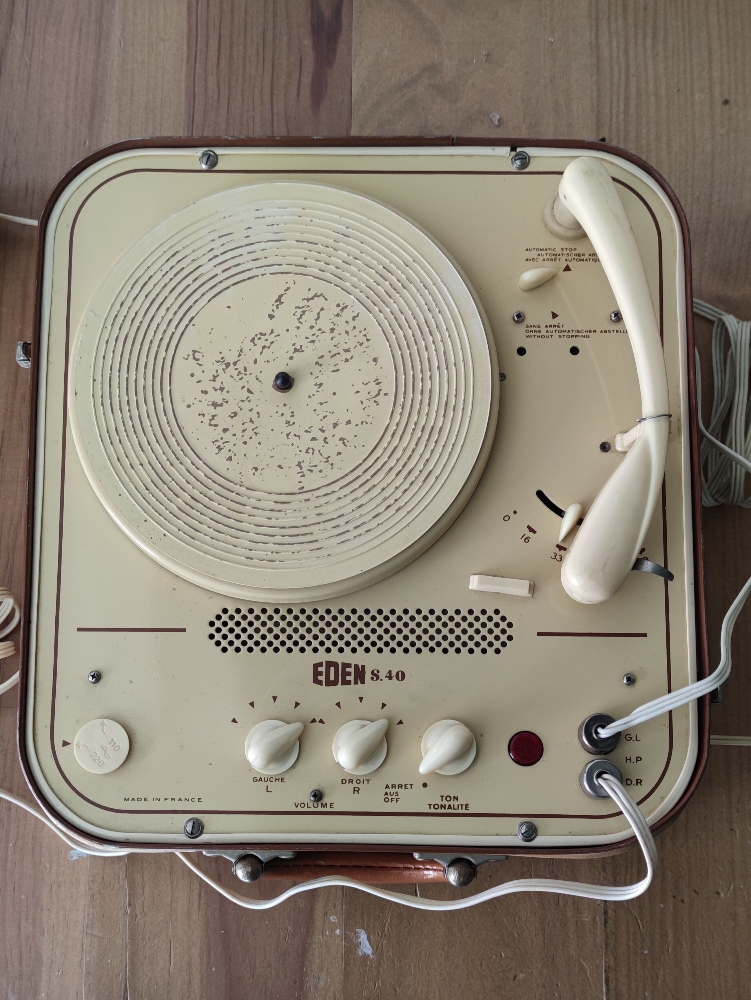 Tourne disque vintage