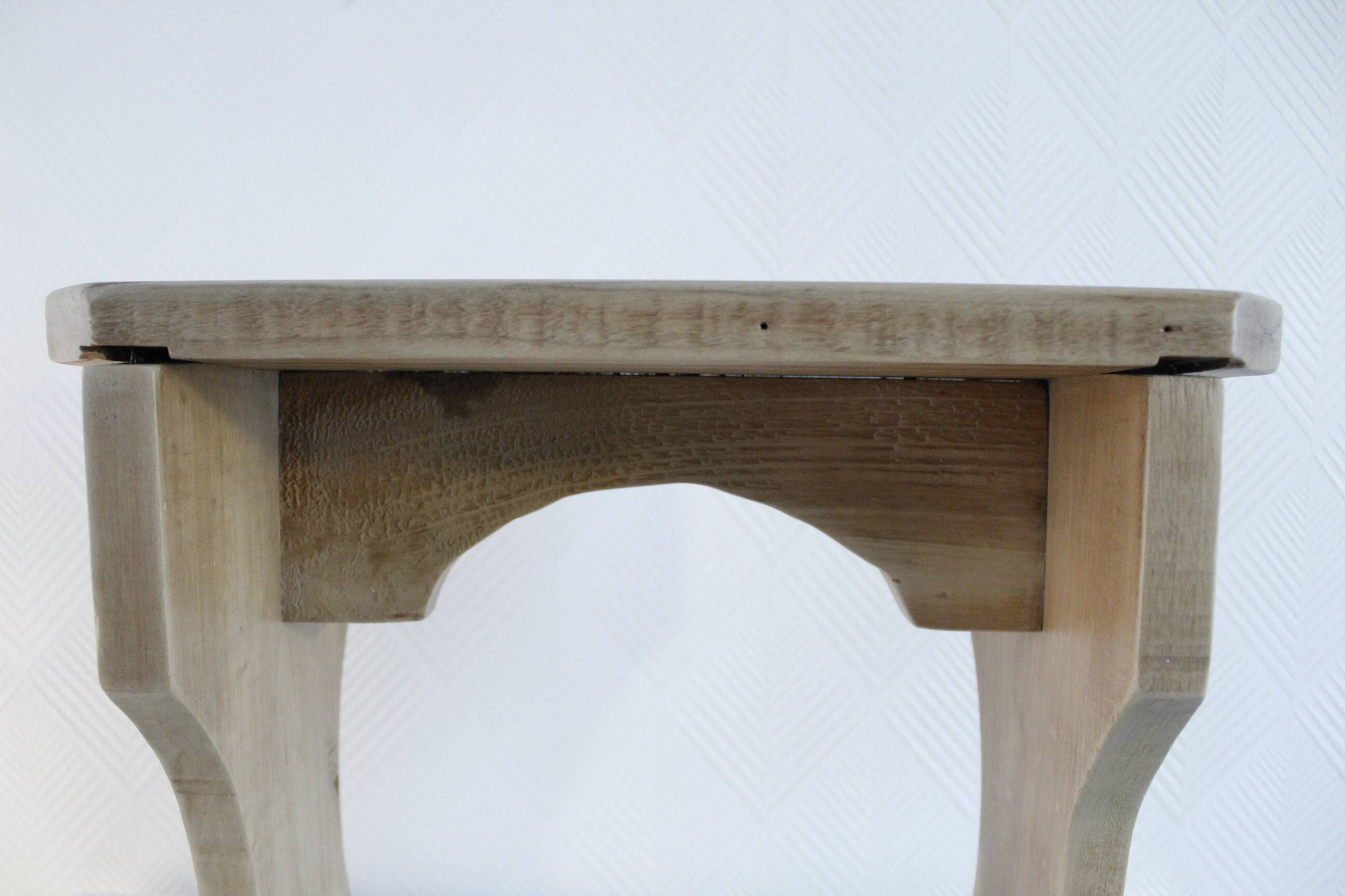 Small renovated solid wood bench