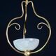 Rare et élégante suspension en verre de Murano Venini Reticello, années 1950