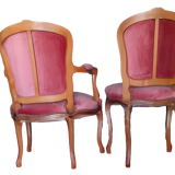 Fauteuil Louis XV et chaise