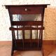 Magazine holder in varnished wood / vintage 60s