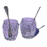 Crystal salt and pepper shakers