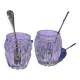 Crystal salt and pepper shakers