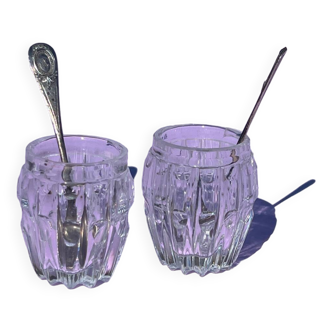 Crystal salt and pepper shakers
