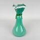 Vase en verre artistique fait main des années 1970