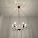Brass Chandelier by Vereinigte Werkstätten München