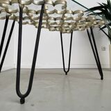 Coffee table 50s golden clover