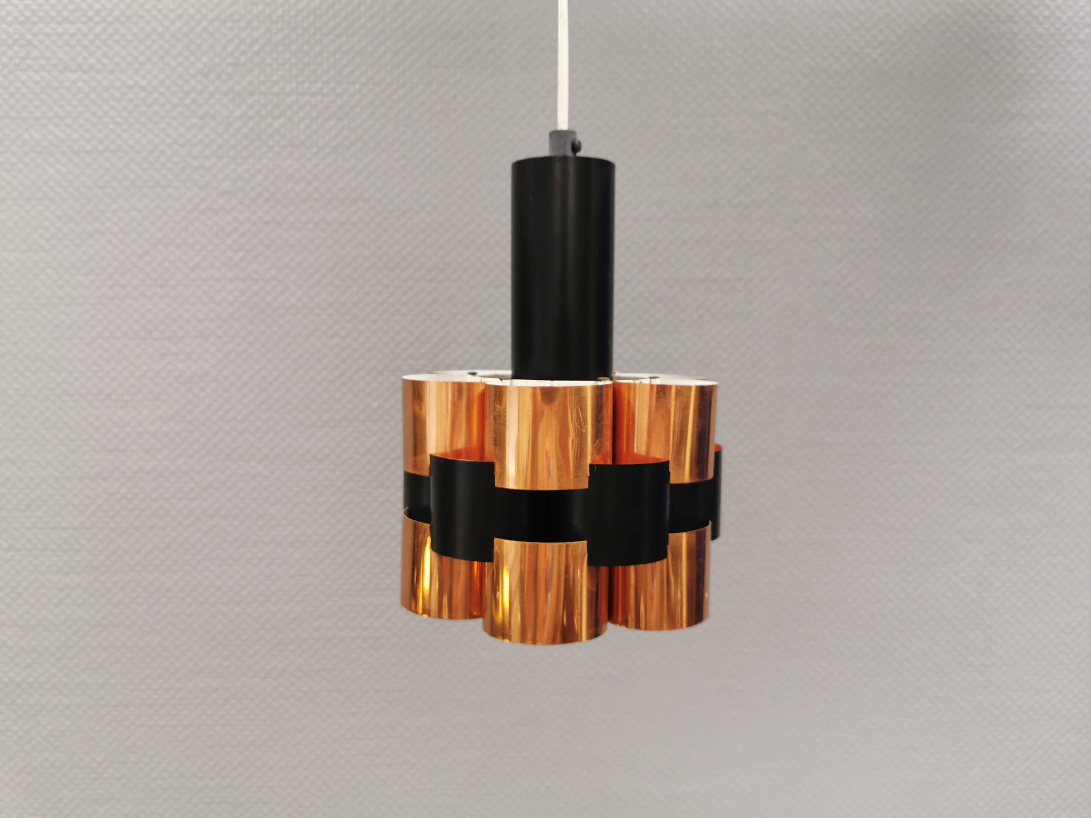 A pendant lamp, designed by Danish Werner Schou 1960-70s.