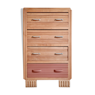 Renovated chest of drawers high 4 drawers