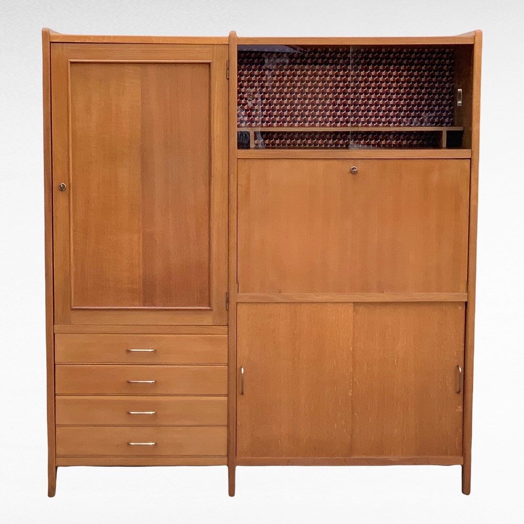 Armoire secrétaire vintage 1950