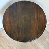 Antique turned wooden side table with authentic charm.