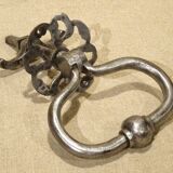 Ancien heurtoir de porte fer forgé XVIII XIX ème