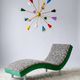 Large wave design chaise longue