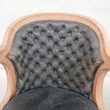 Pair of antique 'captain's" swivel office chairs