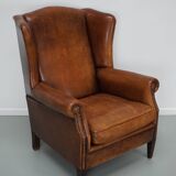 Vintage Dutch Cognac Colored Leather Vintage Dutch Cognac Colored Leather Club ChairClub Chair