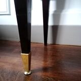 Bedside in lacquered mahogany 1950s, Baguès style