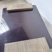 Art Deco coffee table in lacquer and brass