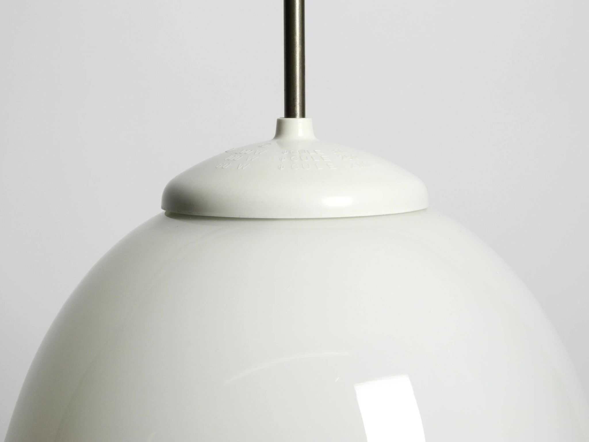 Beautiful large original Mid Century Bauhaus opal glass ceiling lamp