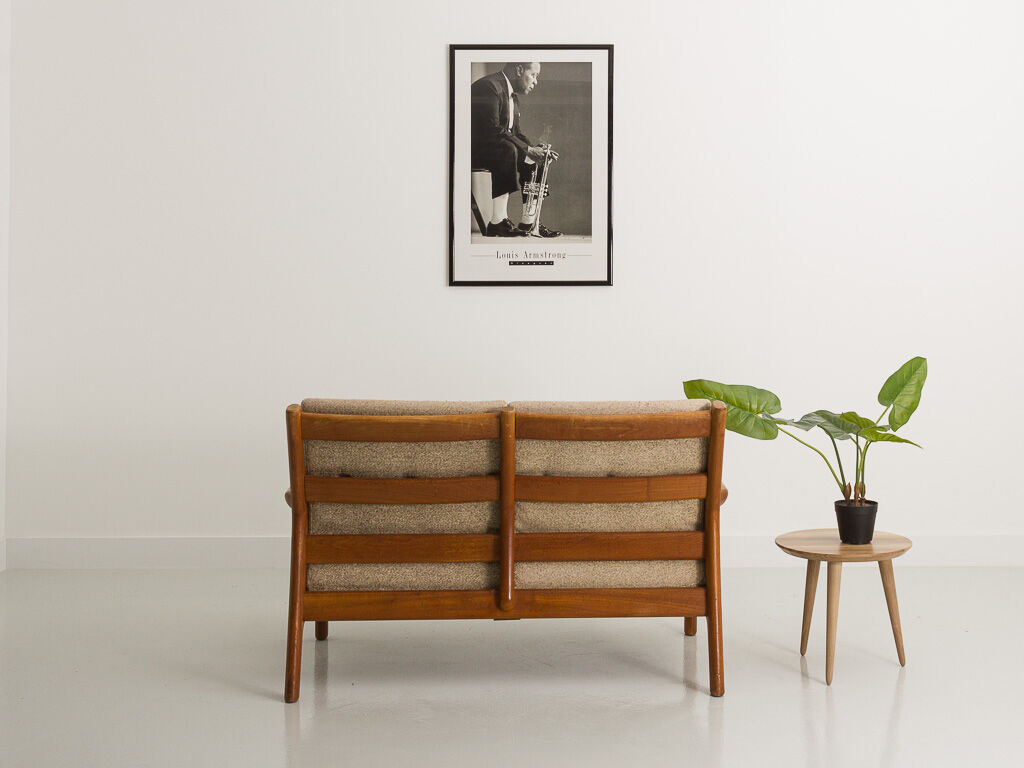 Bench, Danish sofa 2 places in teak by Gustav Thams, for Uldum Mobelfabrik, 1960
